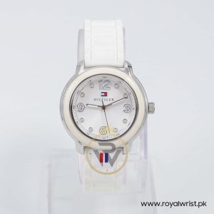 Tommy Hilfiger Women’s Quartz White Silicone Strap White Dial 36mm Watch 1781418