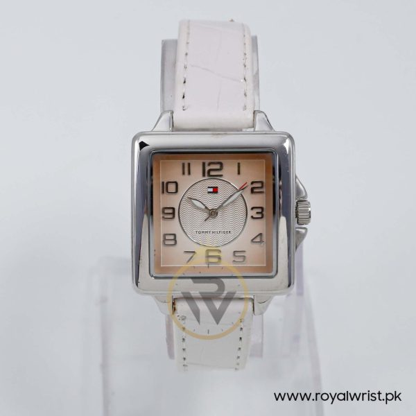 Tommy Hilfiger Women’s Quartz White Leather Strap Light Peach Dial 33mm Watch 1780830/2