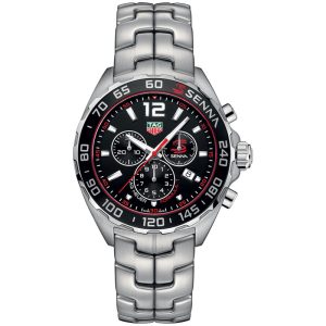 Tag Heuer Formula 1 Men’s Quartz Swiss Made Silver Stainless Steel Black Dial 43mm Watch CAZ1015.BA0883