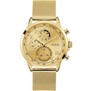 Guess Men’s Quartz Gold Stainless Steel Gold Dial 44mm Watch W1310G2