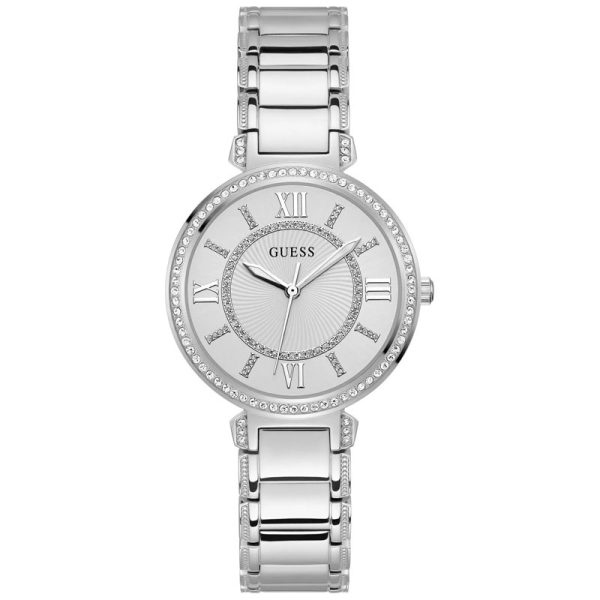 Guess Women’s Quartz Silver Stainless Steel Silver Dial 36mm Watch GW0588L2