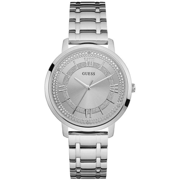 Guess Women’s Quartz Silver Stainless Steel Silver Dial 40mm Watch W0933L1