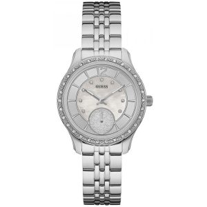 Guess Women’s Quartz Silver Stainless Steel Silver Dial 35mm Watch W0931L1