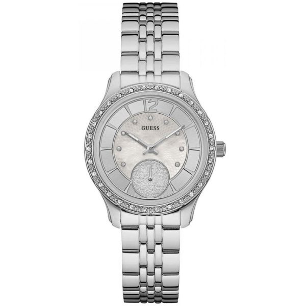 Guess Women’s Quartz Silver Stainless Steel Silver Dial 35mm Watch W0931L1