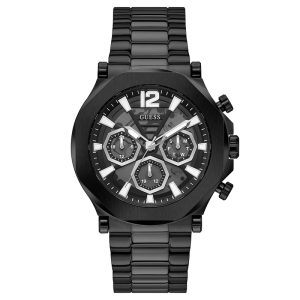 Guess Men’s Quartz Black Stainless Steel Black Dial 46mm Watch GW0539G3