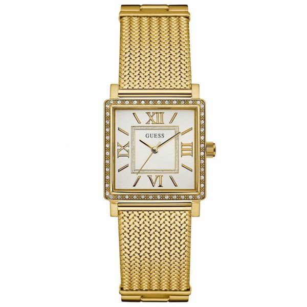 Guess Women’s Quartz Gold Stainless Steel White Dial 28mm Watch W0826L2