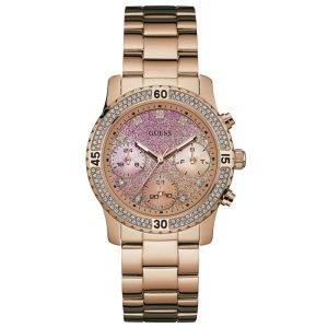 Guess Women’s Quartz Rose Gold Stainless Steel Multi Dial 38mm Watch W0774L3