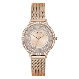 Guess Women’s Quartz Rose Gold Stainless Steel Rose Gold Dial 38mm Watch GW0402L3