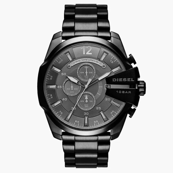 Diesel Men’s Quartz Black Stainless Steel Black Dial 51mm Watch DZ4355