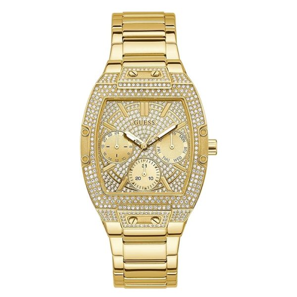 Guess Women’s Quartz Gold Stainless Steel Gold Dial 38mm Watch GW0104L2