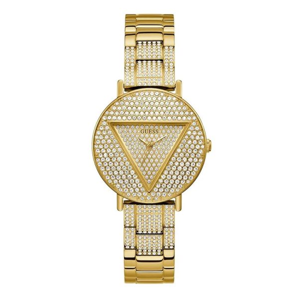 Guess Women’s Quartz Gold Stainless Steel Champagne Dial 36mm Watch GW0512L2