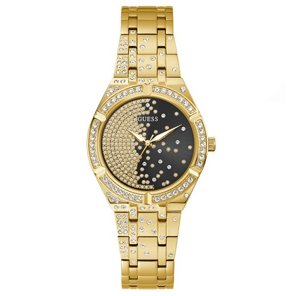 Guess Women’s Quartz Gold Stainless Steel Gold & Black Dial 36mm Watch GW0312L2