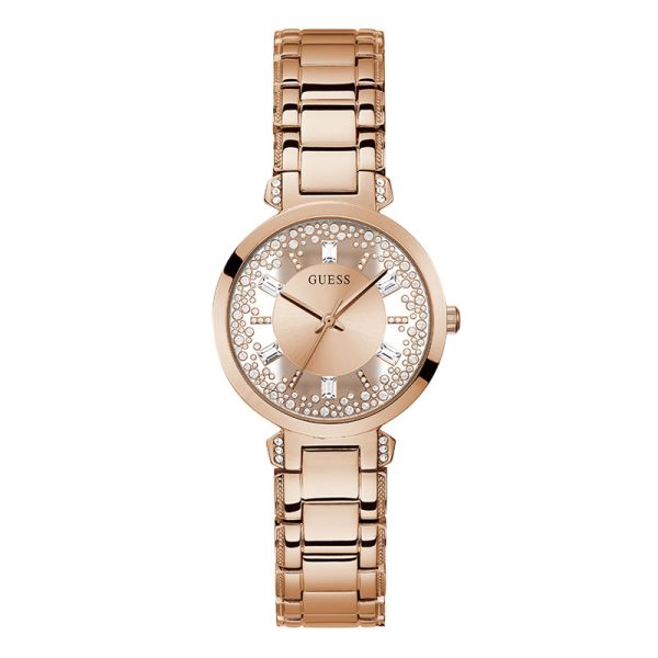 Guess Women’s Quartz Rose Gold Stainless Steel Rose Gold Dial 33mm Watch GW0470L3