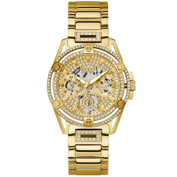 Guess Women’s Quartz Gold Stainless Steel Champagne Dial 40mm Watch GW0464L2