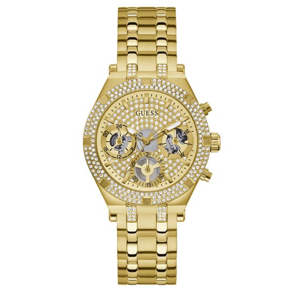 Guess Women’s Quartz Gold Stainless Steel Champagne Dial 38mm Watch GW0440L2