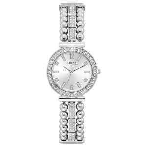 Guess Women’s Quartz Silver Stainless Steel Silver Dial 30mm Watch GW0401L1