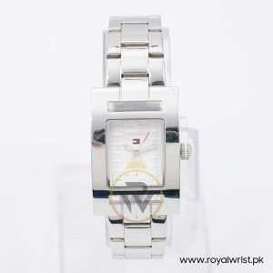 Tommy Hilfiger Women’s Quartz Silver Stainless Steel White Dial 25mm Watch 1781065