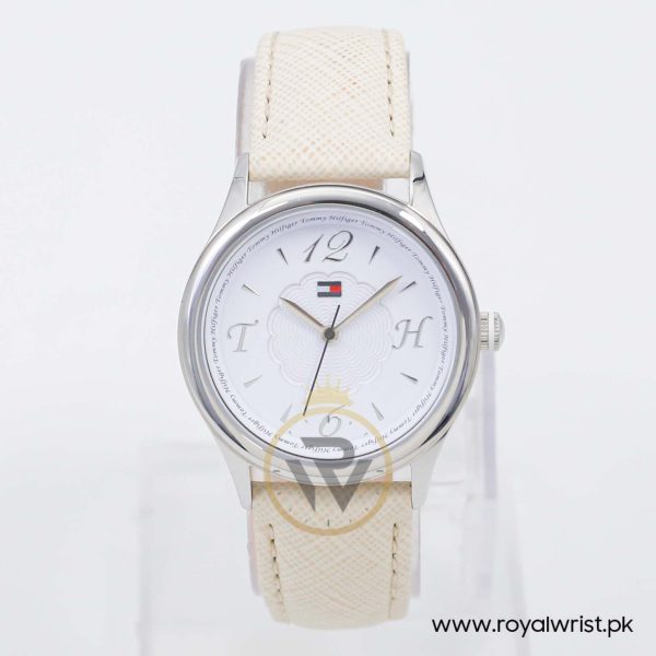 Tommy Hilfiger Women’s Quartz Cream Leather Strap White Dial 34mm Watch 1780984