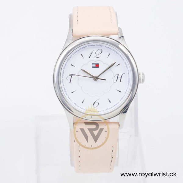 Tommy Hilfiger Women’s Quartz Light Peach Leather Strap White Dial 34mm Watch 1780984