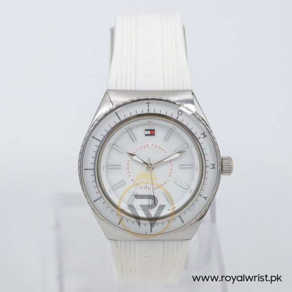 Tommy Hilfiger Women’s Quartz White Silicone Strap White Dial 36mm Watch 1781006