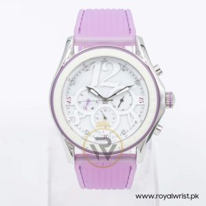 Tommy Hilfiger Women’s Quartz Purple Silicone Strap White Dial 45mm Watch 1780970