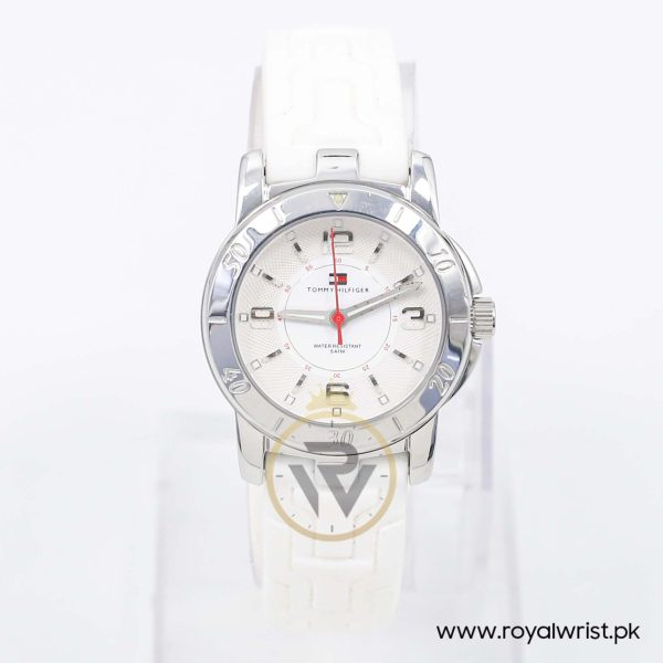 Tommy Hilfiger Women’s Quartz White Silicone Strap White Dial 31mm Watch 1780739