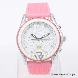 Tommy Hilfiger Women’s Quartz Pink Silicone Strap White Dial 45mm Watch 1780969