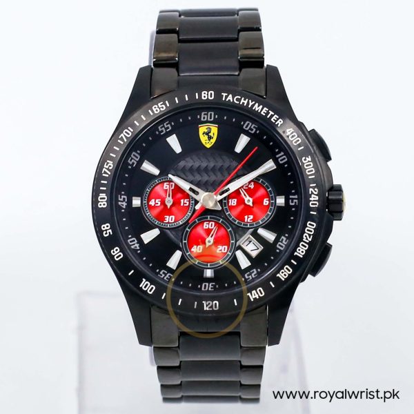 Ferrari Men’s Quartz Black Stainless Steel Black Dial 44mm Watch SF05.1.34.0042