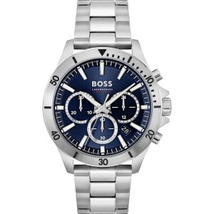 Hugo Boss Men’s Quartz Silver Stainless Steel Blue Dial 45mm Watch 1514069