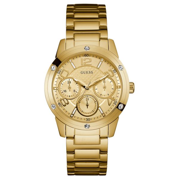 Guess Women’s Quartz Gold Stainless Steel Gold Dial 40mm Watch W0778L2