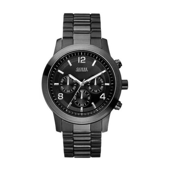 Guess Men’s Quartz Black Stainless Steel Black Dial 42mm Watch W15061G1