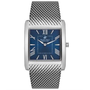 Beverly Hills Polo Club Silver Stainless Steel Blue Dial 36mm Watch BP3036X.390