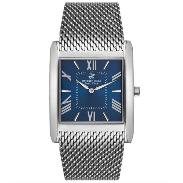 Beverly Hills Polo Club Silver Stainless Steel Blue Dial 36mm Watch BP3036X.390