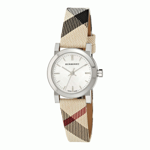 Burberry Women’s Swiss Made Quartz Multi Color Leather Strap Silver Dial 26mm Watch BU9212