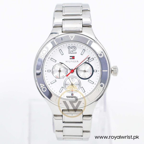 Tommy Hilfiger Women’s Quartz Silver Stainless Steel White Dial 40mm Watch 1781334