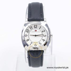 Tommy Hilfiger Women’s Quartz Black Leather Strap White Dial 32mm 1780875