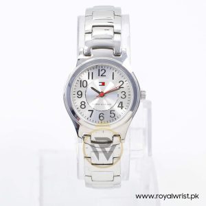 Tommy Hilfiger Women’s Quartz Silver Stainless Steel Silver Sunray Dial 28mm Watch 1780691