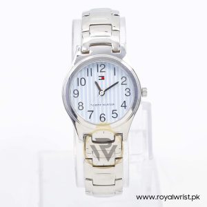 Tommy Hilfiger Women’s Quartz Silver Stainless Steel Sky Blue Dial 28mm Watch 1780769