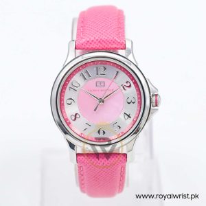 Tommy Hilfiger Women’s Quartz Pink Leather Strap Pink & Silver Dial 36mm Watch 113140920