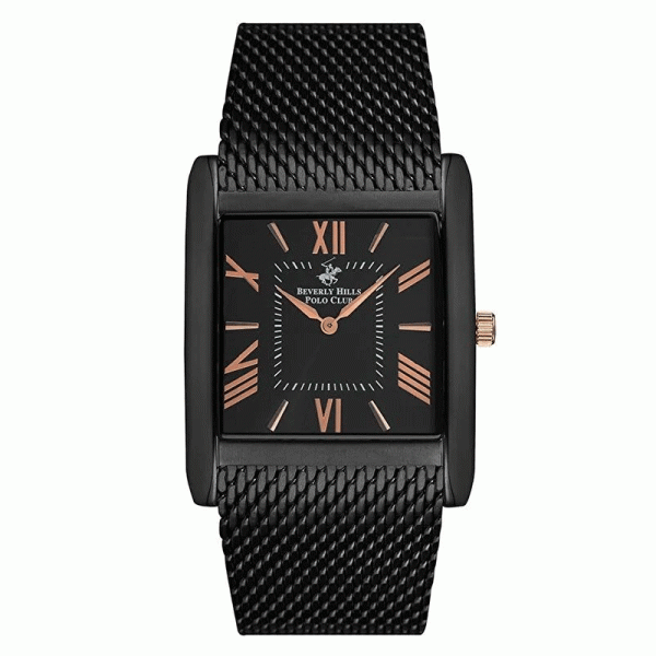 Beverly Hills Polo Club Men’s Quartz Black Stainless Steel Black Dial 36mm Watch BP3036X.650