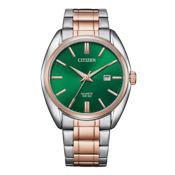 Citizen Men’s Quartz Two-Tone Stainless Steel Green Dial 41mm Watch BI5104-57Z