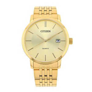 Citizen Men’s Quartz Gold Stainless Steel Gold Dial 39mm Watch DZ0042-55P