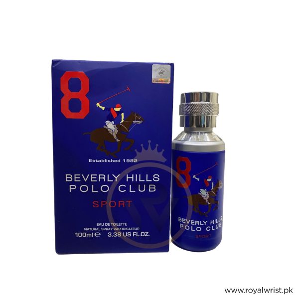 Beverly Hills Polo Sport 8 EDT Perfume for Men 100ml (Original Perfume)