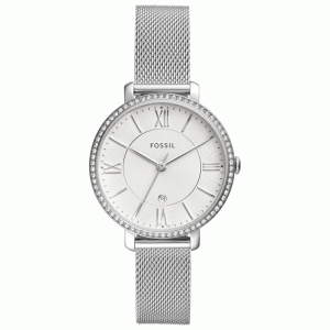 Fossil Women’s Quartz Silver Stainless Steel Silver Dial 36mm Watch ES4627 (Without Tag)