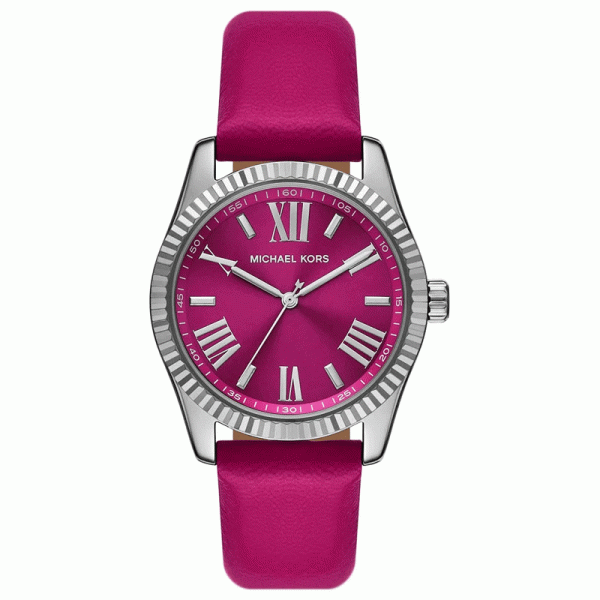 Michael Kors Women’s Quartz Pink Leather Strap Pink Dial 38mm Watch MK4749