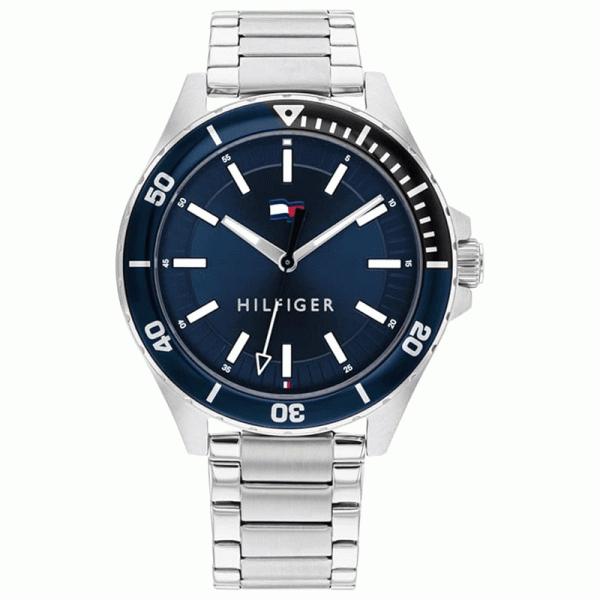 Tommy Hilfiger Men’s Quartz Silver Stainless Steel Blue Dial 43mm Watch 1792012