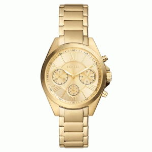 Fossil Women’s Quartz Gold Stainless Steel Gold Dial 36mm Watch BQ3848 (Without Tag)