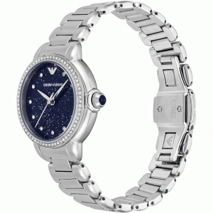Emporio Armani Women’s Quartz Silver Stainless Steel Blue Dial 32mm Watch AR11630