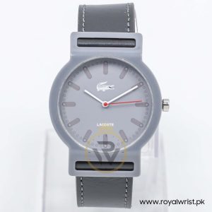 Lacoste Women’s Quartz Grey Leather Strap Light Grey Dial 39mm Watch 2010548