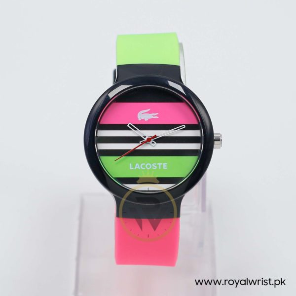 Lacoste Women’s/Kid’s Quartz Green & Pink Silicone Strap Multi Color Dial 40mm Watch 2020004